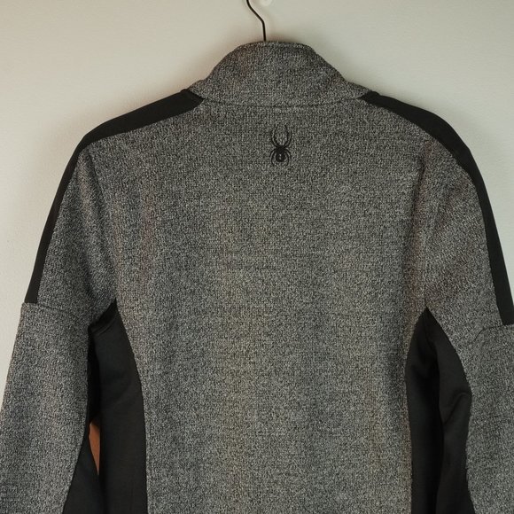 Spyder Charcoal Heather 1/4 Zip Pullover Jackets Men's Size Small - Picture 10 of 11
